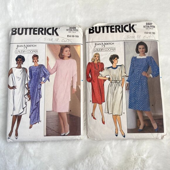 2 Butterick Jean Nidetch for Claudia Cooper Sewing Patterns - Picture 1 of 5